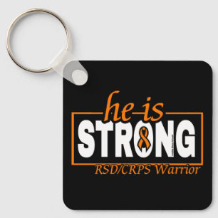 HE IS STRONG...RSD/CRPS KEY RING