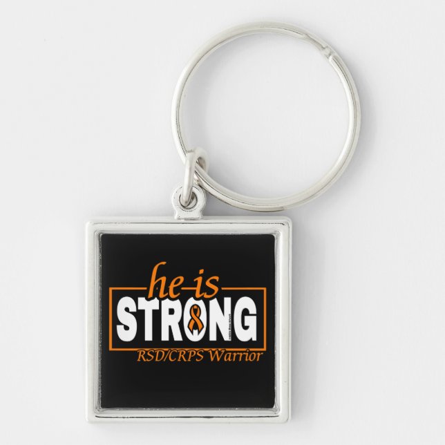 HE IS STRONG...RSD/CRPS KEY RING (Front)