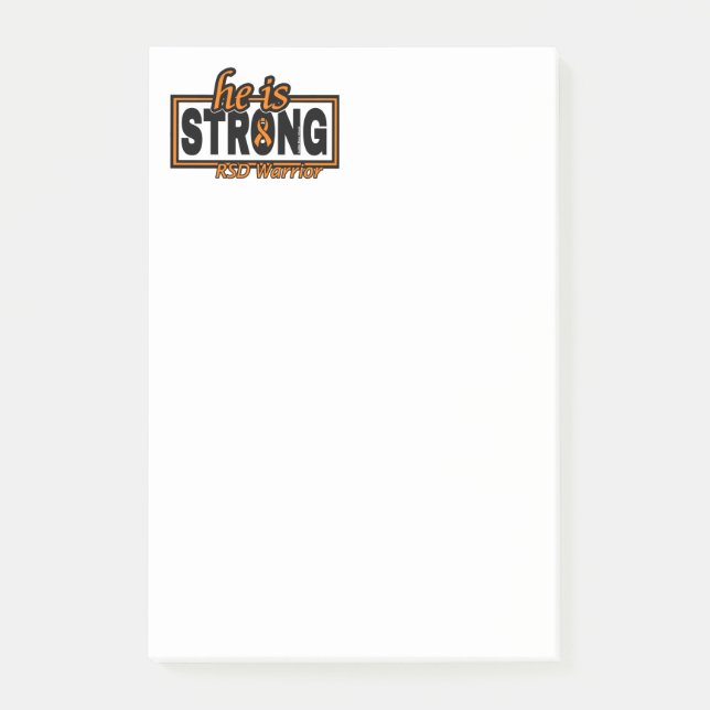 HE IS STRONG...RSD POST-IT NOTES (Front)