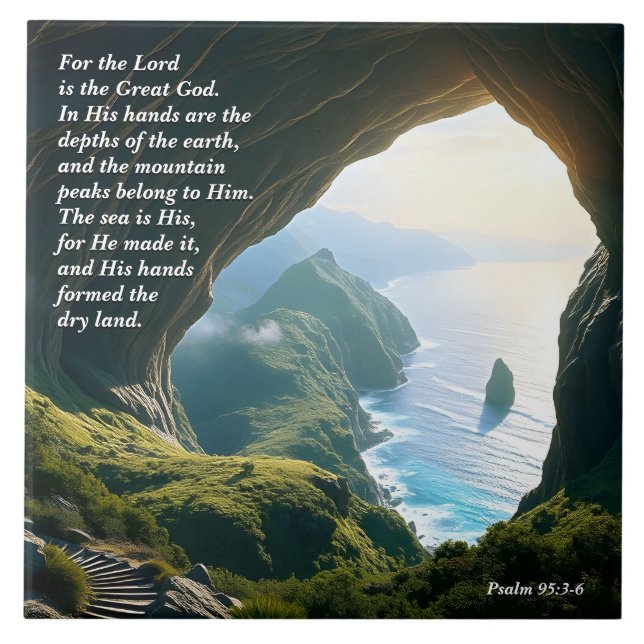 He is the Great God, God & Creation Verse Tile (Front)