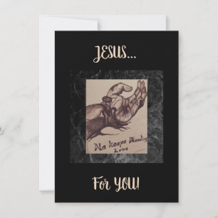 "He keeps Bleeding Love" Flat Card