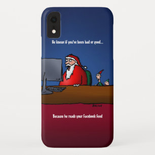 He Knows If You've Been Bad Funny Santa Case-Mate iPhone Case
