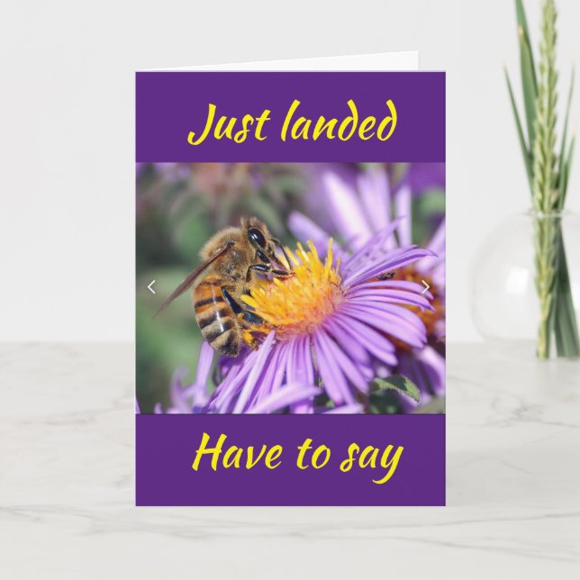 HE LANDED TO SAY TO YOU ***CONGRATULATIONS*** CARD (Front)