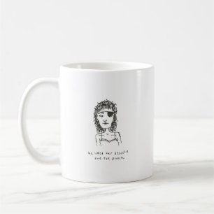 he liked her despite the eyepatch mug