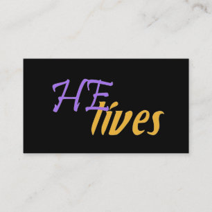 HE Lives Business Cards