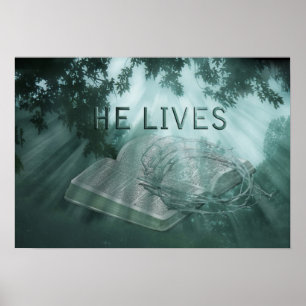 He Lives Easter Poster