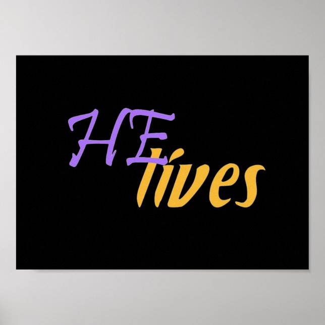 HE Lives Small Poster (Front)