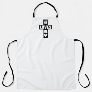 He Loves Like Jesus Quotes God Art Love Art Quote  Apron