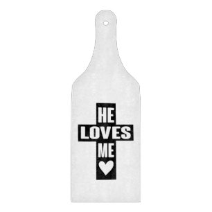 He Loves Like Jesus Quotes God Art Love Art Quote Cutting Board