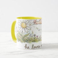 He Loves me - Daisy Love me not Whimsical Combo