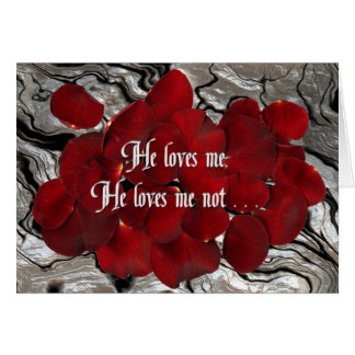 He loves me, he loves me not