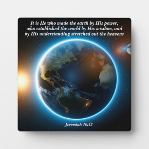 He Made the Earth: God & Creation Verse Plaque