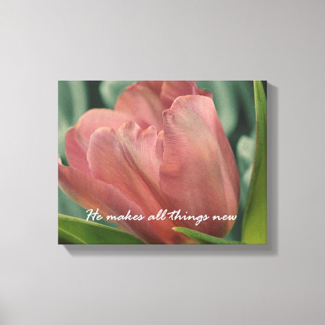 He makes all things beautiful in His Time Verse Canvas Print (Front)