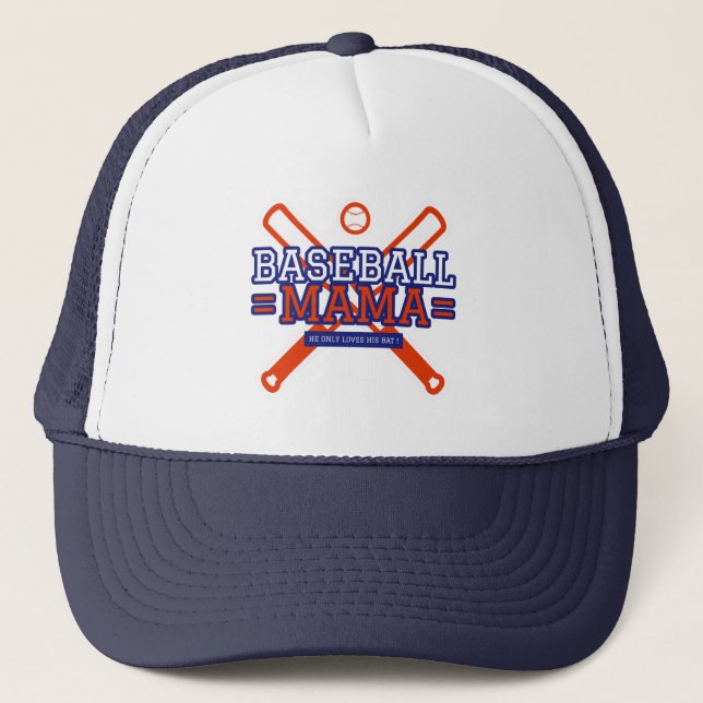  He Only Loves His Bat Trucker Hat (Front)