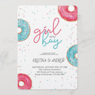 He or She Gender Reveal Party Invitation