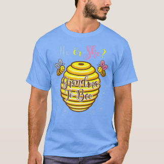 He Or She Grandma To Bee Gender Reveal  T-Shirt