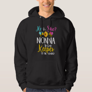 He Or She Nonna To Bee Gender Reveal Baby Shower P Hoodie