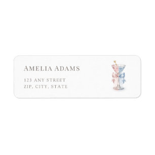 He Or She Tini One Gender Reveal Return Address