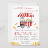 He POPPED the Question!  Popcorn Bridal Shower