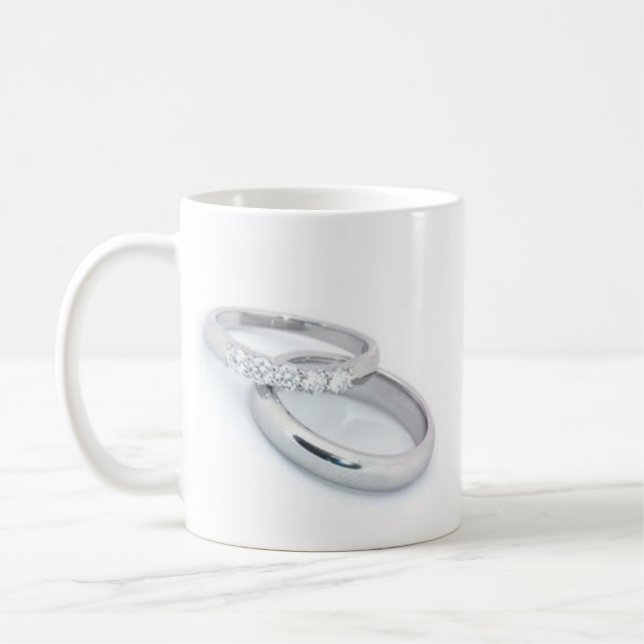He Put a Ring on It/save the date Coffee Mug (Left)