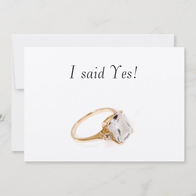 He Put a Ring on It/save the date Invitation (Front)