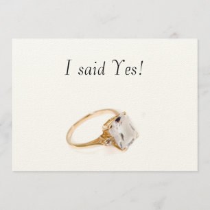 He Put a Ring on It/save the date Invitation