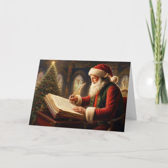 He’s Checking His List… Holiday Card (Front)