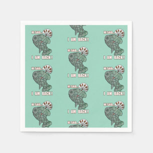 He Said... I Am Back! Funny Sports Meme Quote Napkin