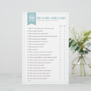 He Said, She Said Game (Fully Customisable)