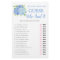 He Said She Said Hydrangea Blue Bridal Shower Game
