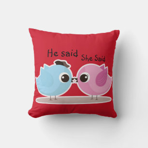 He Said She Said Tweetie Birdie Decorative Pillow