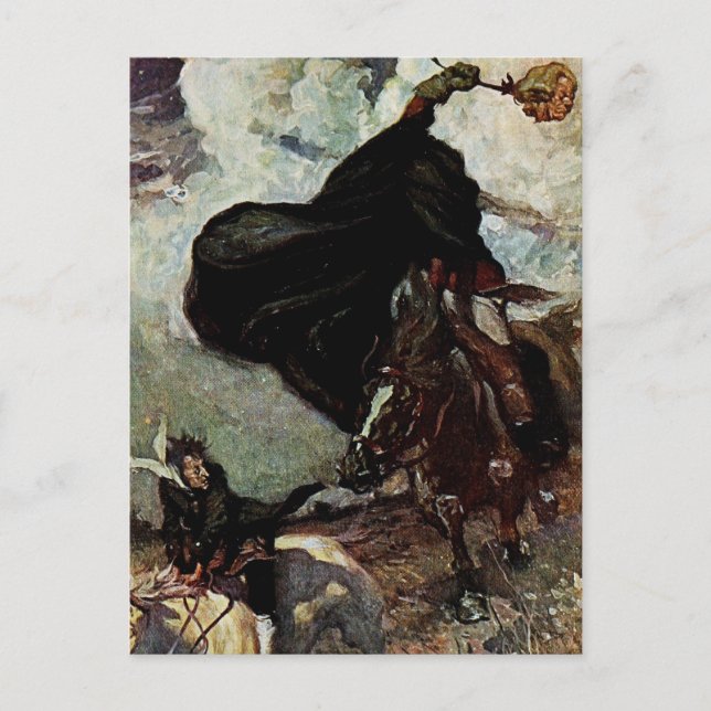 He Saw The Goblin Rising Postcard (Front)