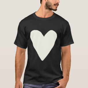 He Shape Symbol Love Kindness Peace Ivory T-Shirt