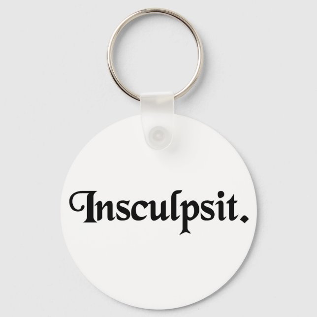 He/she engraved it. key ring (Front)