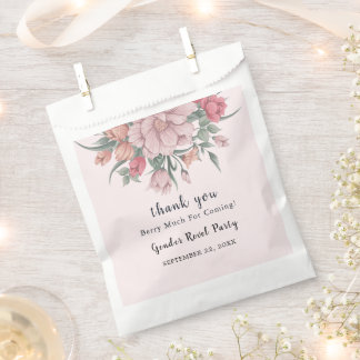 He & She Modern Baby in Bloom Gender Reveal Favour Bags
