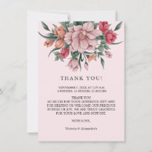 He & She Modern Baby in Bloom Gender Reveal