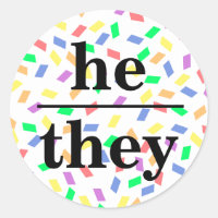 He they pastel rainbow sprinkles pronoun 