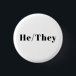 He, They Preferred Pronouns Lgbtq Lgbt Pride 3 Cm Round Badge<br><div class="desc">He,  They Preferred Pronouns Lgbtq Lgbt Pride button,  pin.
Black and white.</div>