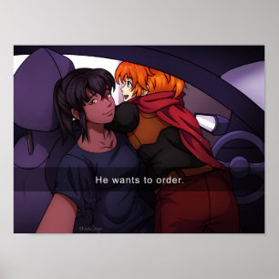 He Wants To Order Poster