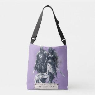 He wears his secrets like armour crossbody bag
