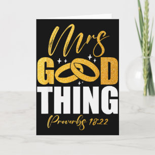 He Who Finds A Wife Finds A Good Thing Christian M Card