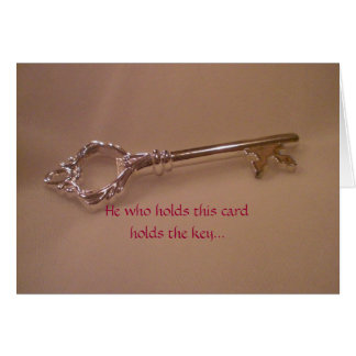 He who holds this card, holds the key...