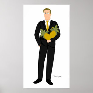 He Who Loves Pineapples Poster