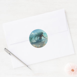 He Who Walks the Shallow Sea Classic Round Sticker
