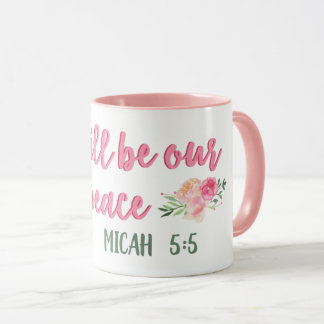 He Will Be Our Peace Scripture // Bible Verse Mug