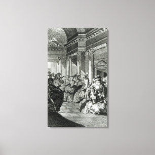 He will return you pure and chaste to your canvas print