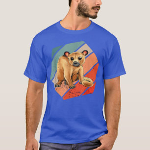Hea Vintage Retro Kinkajou Prehensile Animal Night T-Shirt