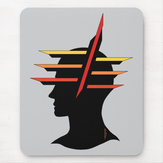Head Abstract Mouse Pad (Front)