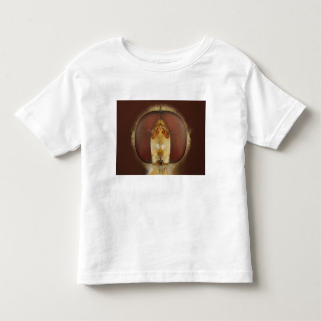 Head and Compound Eyes of a Hover Fly Toddler T-Shirt (Front)