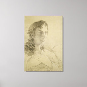 Head and hands of St. John, 1806 Canvas Print